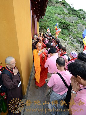 佛教-台湾灵鹫山多罗观音圣像安座普陀山梵音古洞开光法会举行