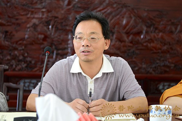佛教-普陀山佛教协会在宝陀讲寺召开“普陀山佛教书画院”筹备工作会议