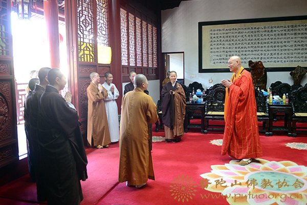佛教-本山圆通禅林等五座女众道场结夏安居圆满结束道慈大和尚为作教诫并慈悲开示