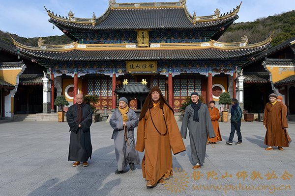 佛教-会长道慈大和尚一行赴全山各寺院走访慰问