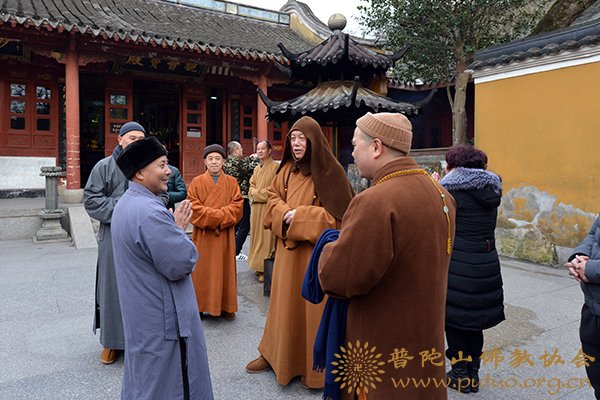 佛教-会长道慈大和尚一行赴全山各寺院走访慰问