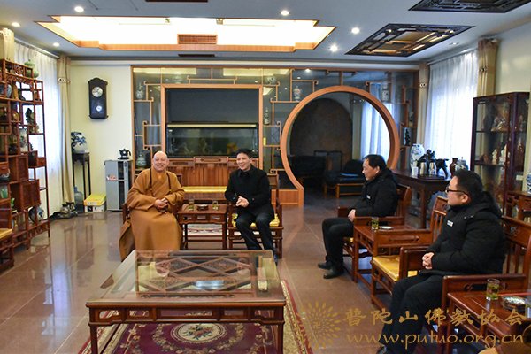 佛教-会长道慈大和尚一行赴全山各相关单位新春慰问