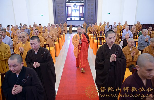 佛教-中国佛学院宏海法师应邀于宝陀讲寺作《净土信愿行》佛学专题讲座