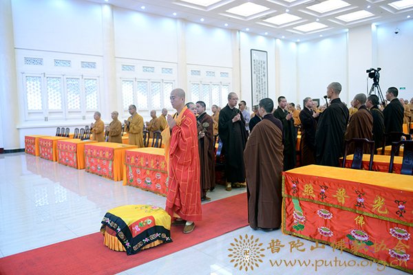 佛教-中国佛学院宏海法师应邀于宝陀讲寺作《净土信愿行》佛学专题讲座