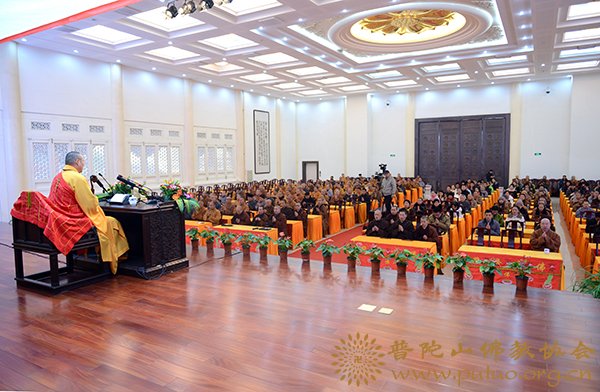佛学-净旻法师于宝陀讲寺作《“法华七喻”解读》佛学专题讲座