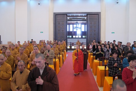 佛教-能进法师应邀于宝陀讲寺作《学佛的误区》佛学专题讲座