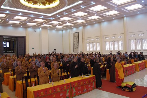 佛教-能进法师应邀于宝陀讲寺作《学佛的误区》佛学专题讲座