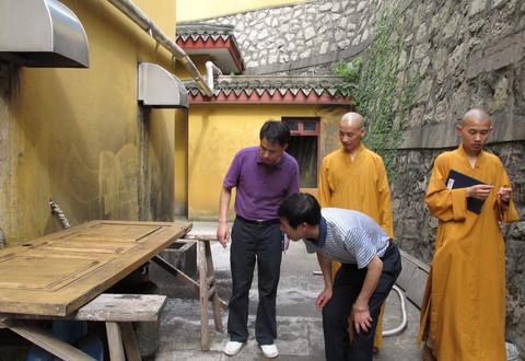 佛协综治办赴全山各寺院进行安全综合检查