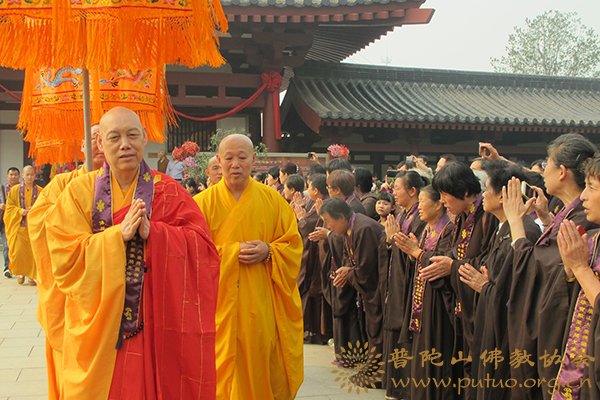 佛教-道慈大和尚应邀赴河北唐山出席大唐兴国禅寺大雄宝殿落成圣像开光法会