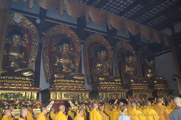 佛教-道慈大和尚应邀赴河北唐山出席大唐兴国禅寺大雄宝殿落成圣像开光法会