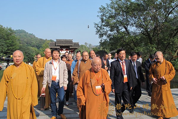 佛教-道慈会长出席2013汉传佛教讲经交流会开幕式
