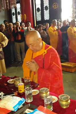 佛像开光-道慈会长出席嵊泗大悲山灵音禅寺圆通宝殿落成及佛像开光庆典法会