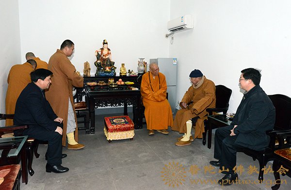 佛教-道慈会长赴定海祖印寺、本山敬老院和佛教颐养堂新春慰问