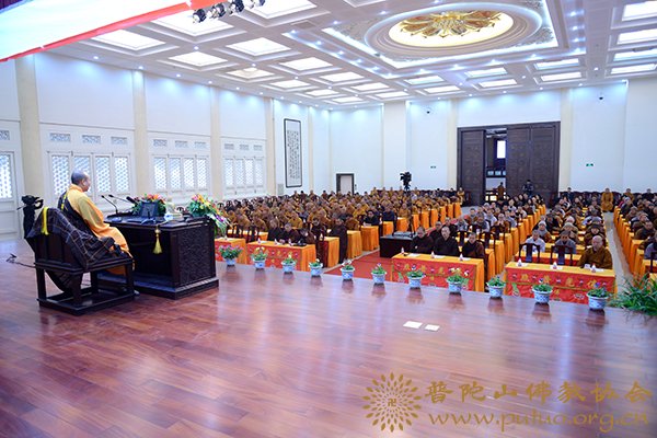 佛教-传明法师应邀于宝陀讲寺作《生活与禅修》佛学专题讲座