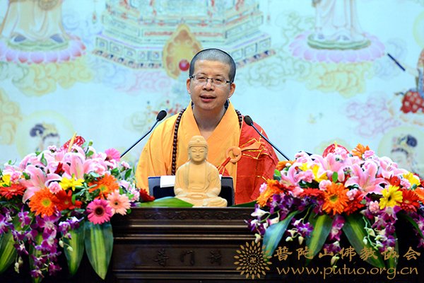 佛教-圣凯法师应邀于宝陀讲寺作《何谓佛教》佛学讲座