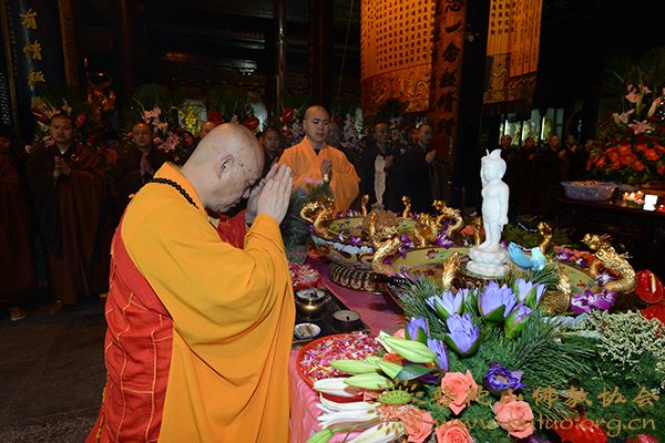 佛教-甲午年四月初八佛诞日普济禅寺隆重举行浴佛法会