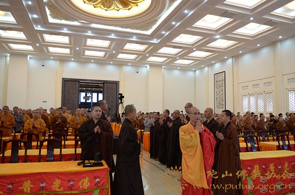 佛教-可潜法师应邀于宝陀讲寺作《佛教基本教义的积极解读》佛学专题讲座
