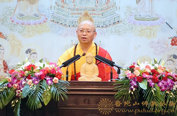 佛教-四川省佛协副会长智海法师作《学佛修行的依靠》佛学专题讲座