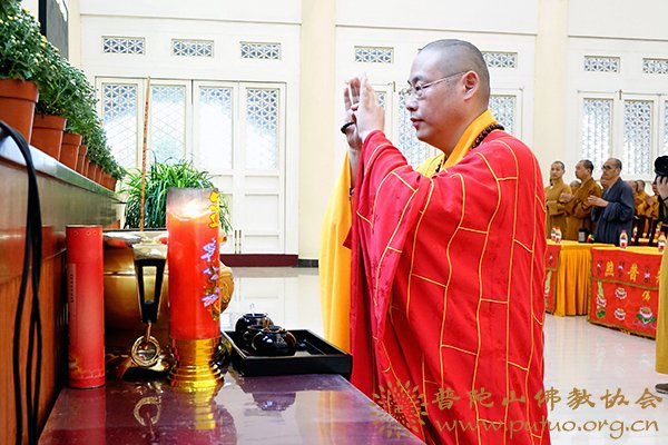 佛教-净旻法师应邀于宝陀讲寺作《劝学天台，劝修净土》佛学专题讲座