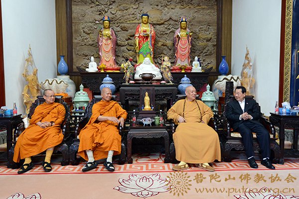 谢国民-道慈会长接待正大集团董事长谢国民一行