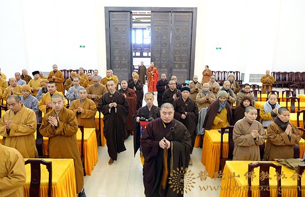 佛教-圣凯法师应邀于宝陀讲寺作《业力与愿力》佛学专题讲座