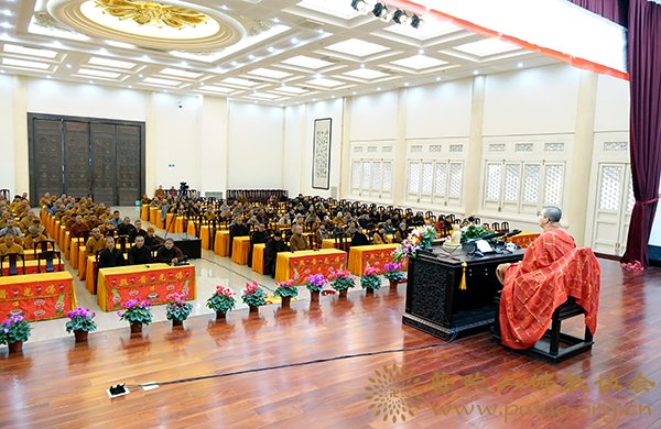 佛教-圣凯法师应邀于宝陀讲寺作《业力与愿力》佛学专题讲座