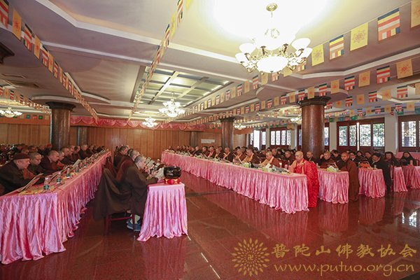 佛教-普陀山佛教协会全山执事第三十五期共修观音七法会隆重举行