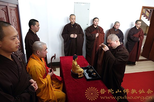 佛学-山东省微山县光明寺住持明安法师应邀于宝陀讲寺作佛学专题讲座