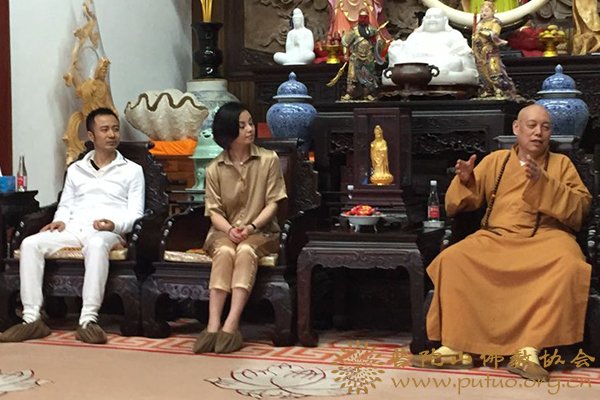 商务旅游-国骅商旅董事长徐伊舒文一行来山拜会道慈会长