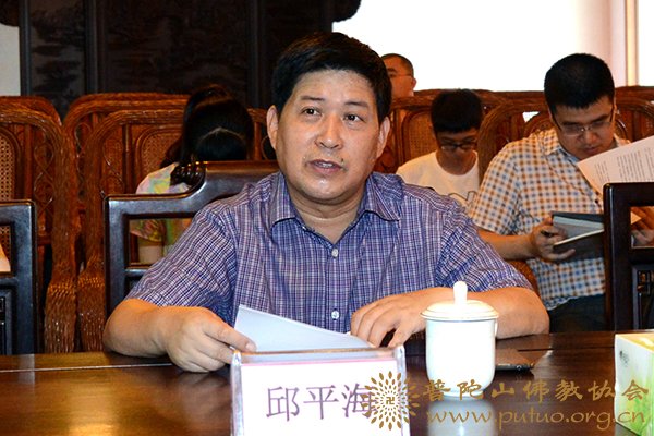普陀山-省政协副主席汤黎路一行来普陀山调研观音法界筹建工作情况