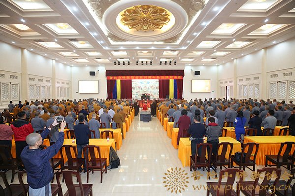 宏海法师应邀于宝陀讲寺作《佛法的时间观》佛学专题讲座