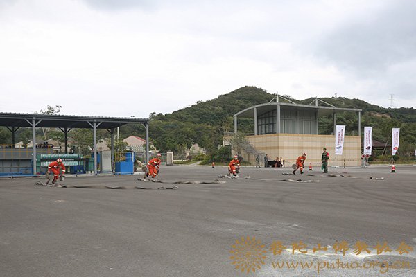 佛教-普陀山佛教协会参加舟山市平安宗教活动场所创建推进会暨宗教界消防技能比赛