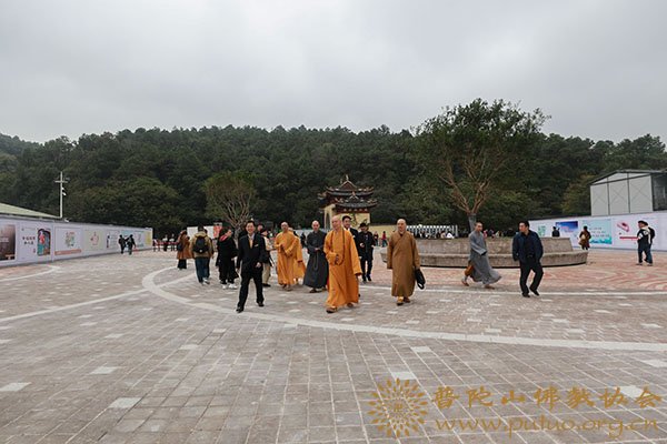 佛教-会长道慈大和尚一行赴普陀山游客服务中心走访慰问