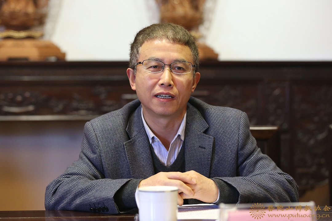 佛教-安徽省委统战部考察团一行参访普陀山