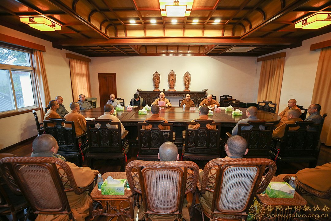佛教-普陀山佛教协会召开梵呗培训班学习会