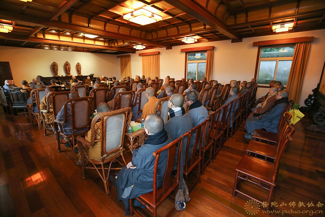 佛教-普陀山佛教协会召开梵呗培训班学习会