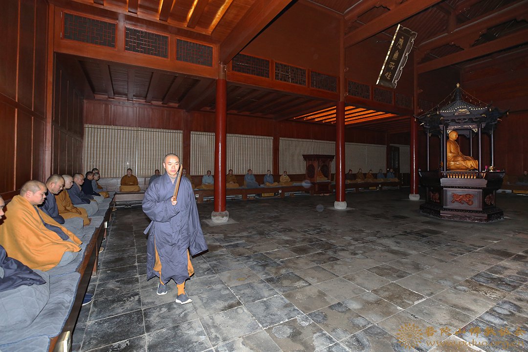 普陀山-普陀山法雨禅寺举行戊戌年冬季禅七法会
