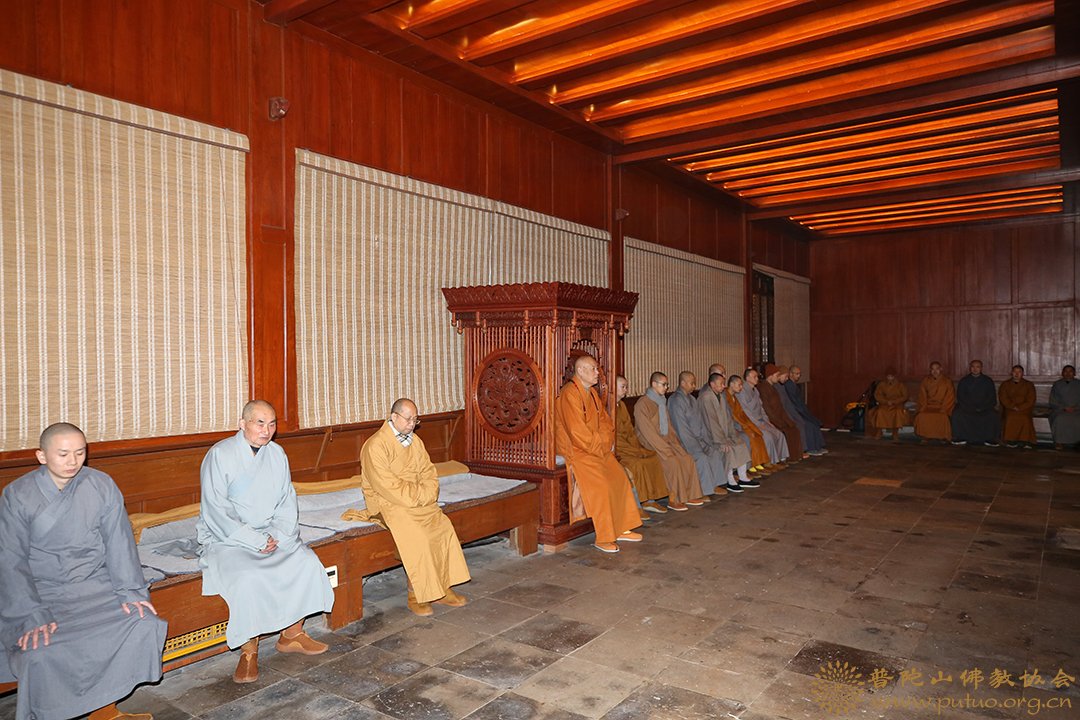 普陀山-普陀山法雨禅寺举行戊戌年冬季禅七法会