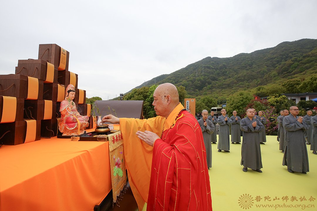 佛教-会长道慈大和尚一行出席第十一届中国国际普陀佛茶文化节开幕式
