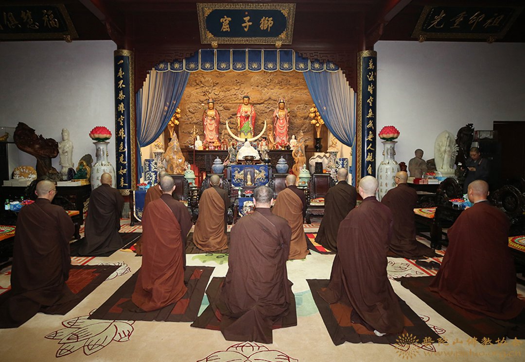佛教-悦岭净院等寺院结夏安居礼请会长道慈大和尚为依止律师