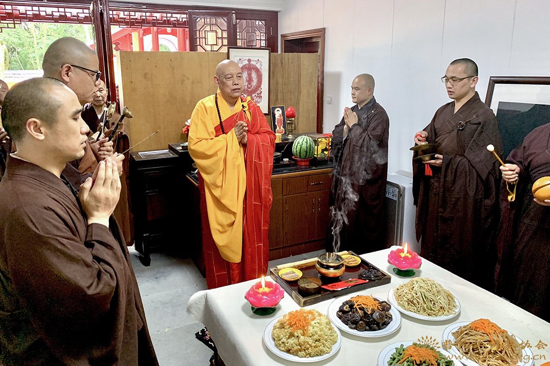 佛教-普陀山佛教协会为道生长老举行上供法会 深切缅怀长老