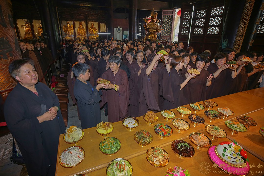 佛教-己亥年七月十五“佛欢喜日”普济禅寺举行盂兰盆会传供法会