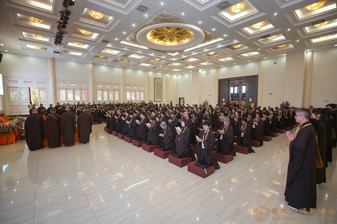 佛教-清凉光影丨普陀山佛教协会己亥年秋传授三皈五戒法会视频回顾