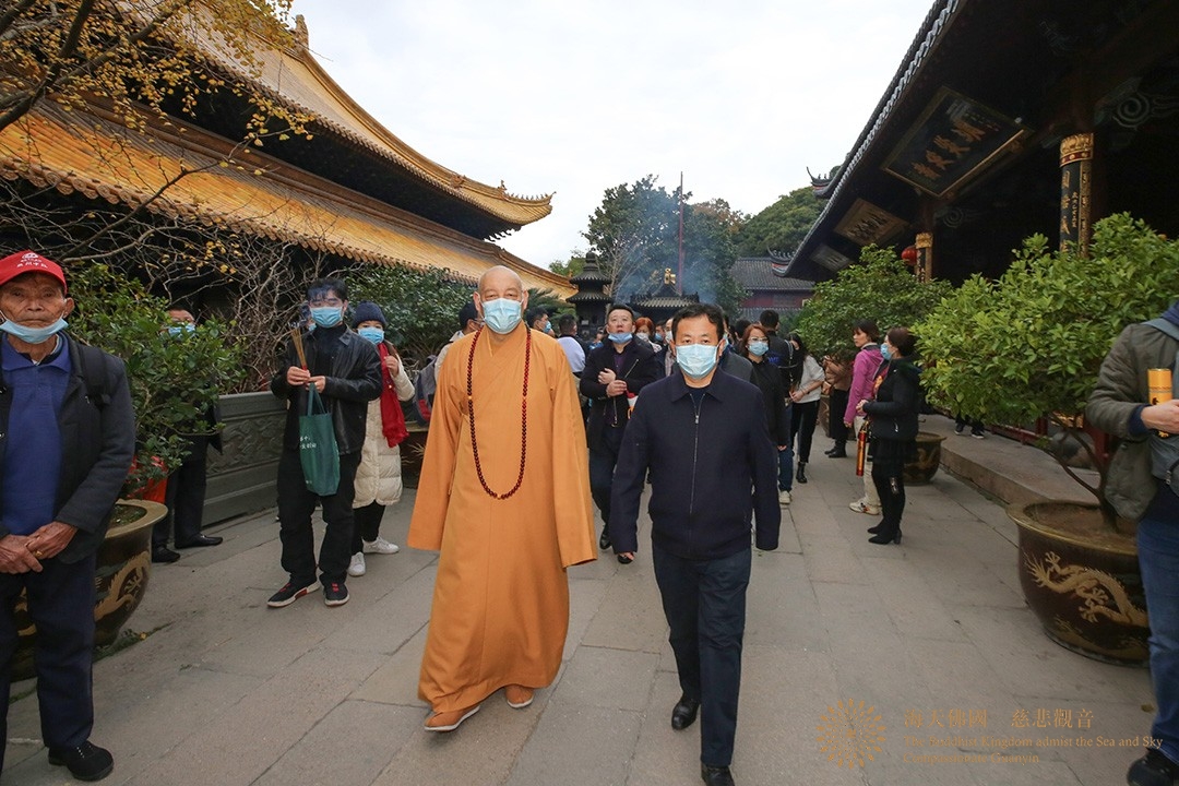 佛教-云南省大理州考察团一行到访普陀山考察交流