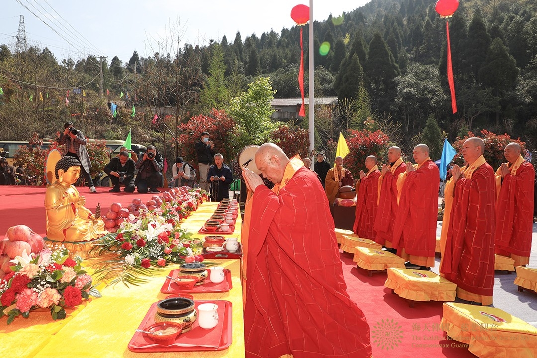 奠基仪式-会长道慈大和尚一行出席江山市太阳山寺扩建(修缮)工程奠基仪式 奠基仪式-会长道慈大和尚一行出席江山市太阳山寺扩建(修缮)工程奠基仪式
