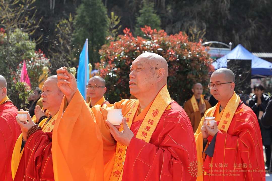 奠基仪式-会长道慈大和尚一行出席江山市太阳山寺扩建(修缮)工程奠基仪式 奠基仪式-会长道慈大和尚一行出席江山市太阳山寺扩建(修缮)工程奠基仪式