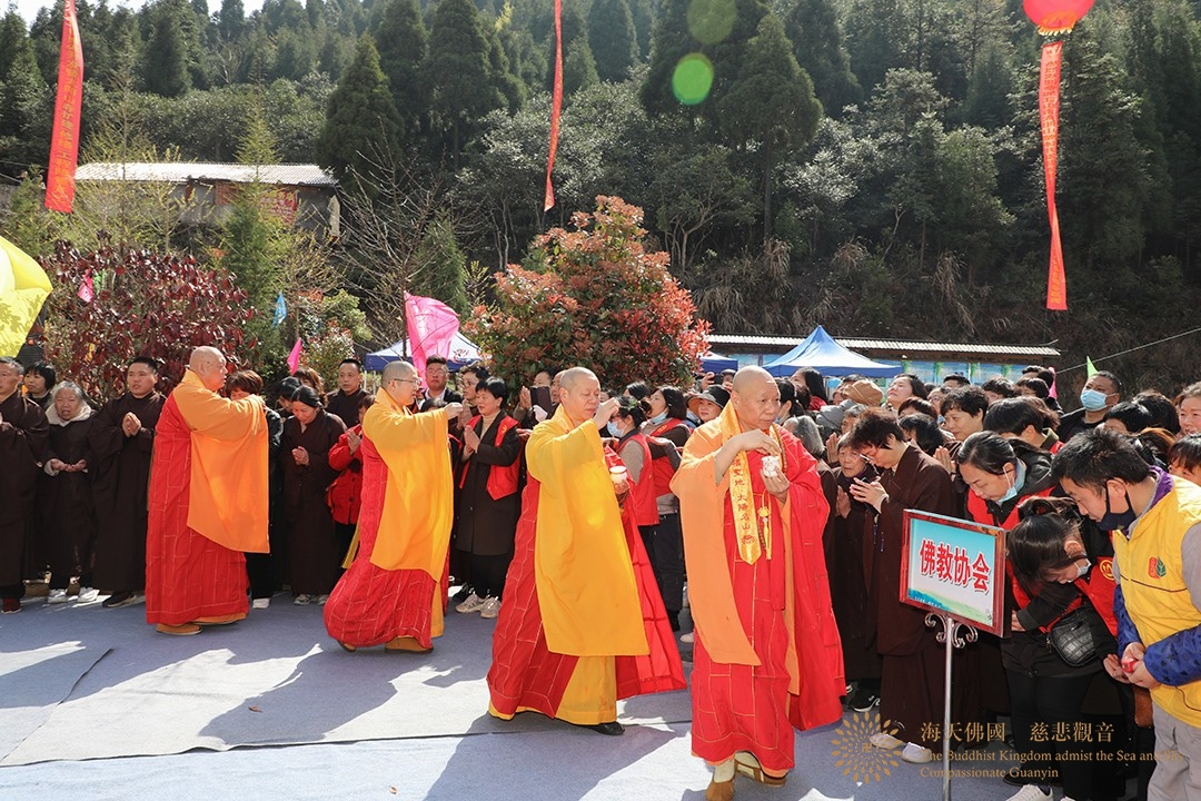 奠基仪式-会长道慈大和尚一行出席江山市太阳山寺扩建(修缮)工程奠基仪式 奠基仪式-会长道慈大和尚一行出席江山市太阳山寺扩建(修缮)工程奠基仪式