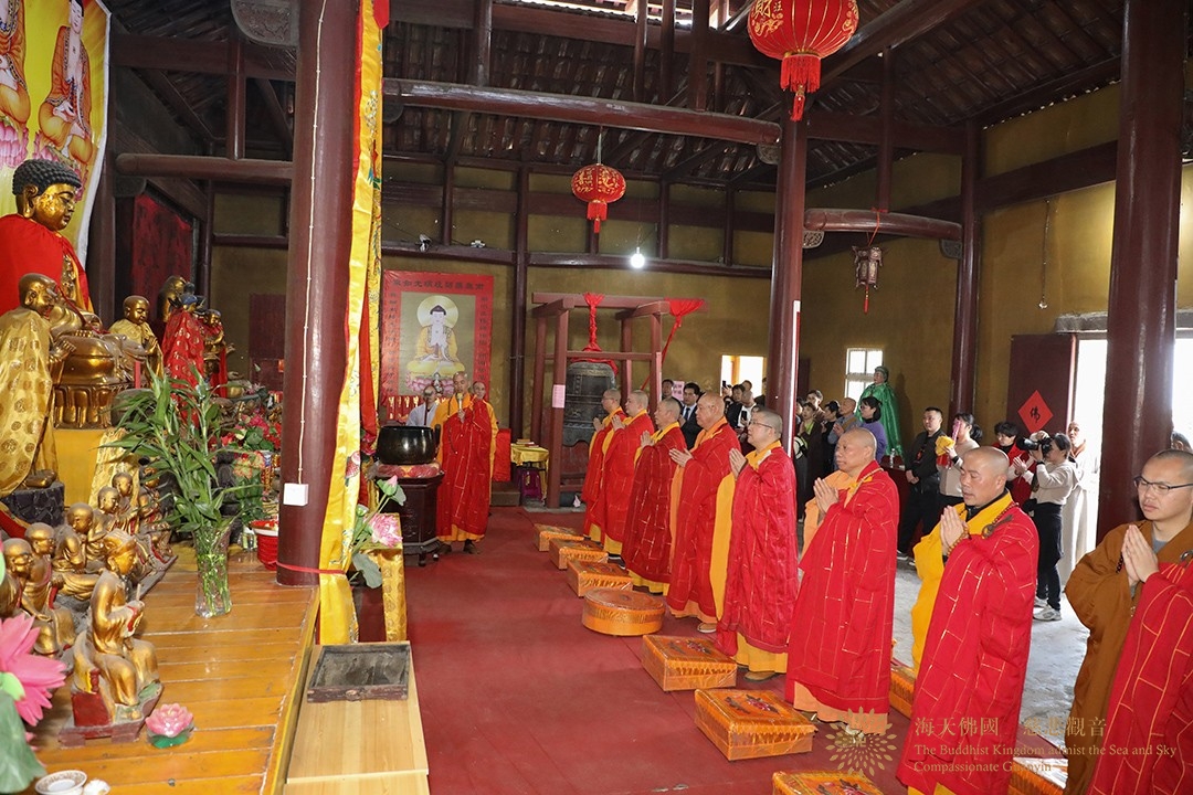 奠基仪式-会长道慈大和尚一行出席江山市太阳山寺扩建(修缮)工程奠基仪式 奠基仪式-会长道慈大和尚一行出席江山市太阳山寺扩建(修缮)工程奠基仪式
