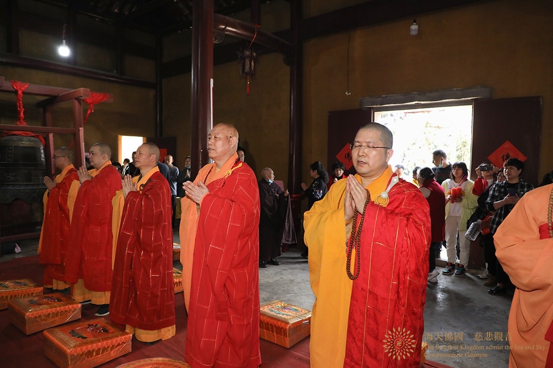 奠基仪式-会长道慈大和尚一行出席江山市太阳山寺扩建(修缮)工程奠基仪式 奠基仪式-会长道慈大和尚一行出席江山市太阳山寺扩建(修缮)工程奠基仪式