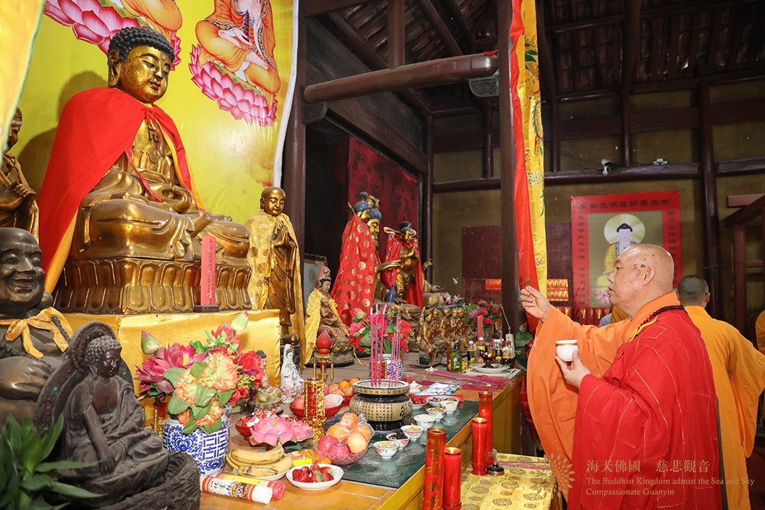 奠基仪式-会长道慈大和尚一行出席江山市太阳山寺扩建(修缮)工程奠基仪式 奠基仪式-会长道慈大和尚一行出席江山市太阳山寺扩建(修缮)工程奠基仪式
